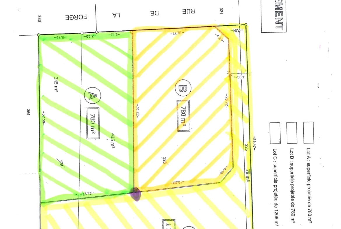 Terrain constructible de 12,08 ares à Hirtzbach hors lotissement 