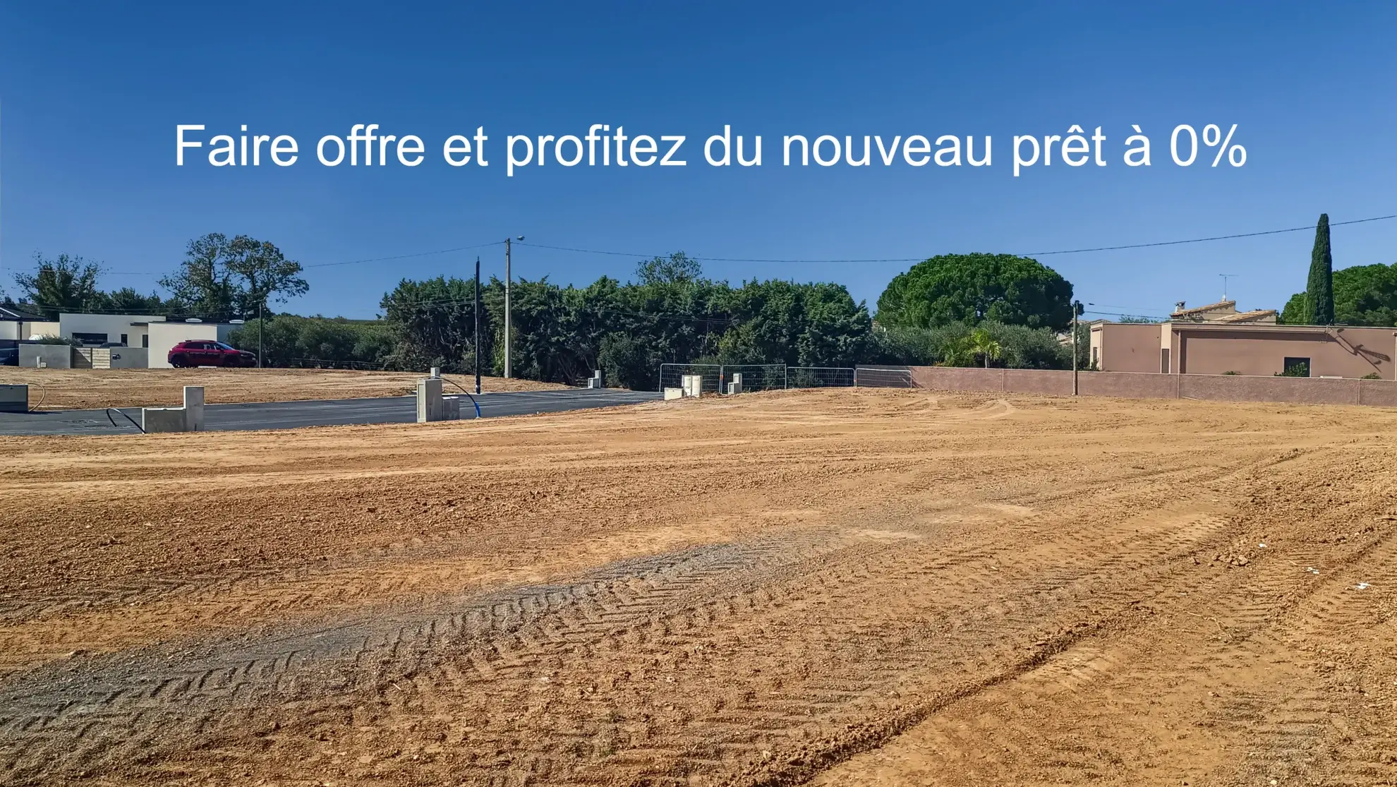 Terrain constructible viabilisé de 205 m² à Pomérols – Opportunité rare 
