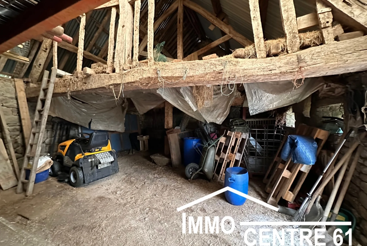 Belle maison en pierre avec dépendances sur 4178m² proche La Ferté Macé et Flers 