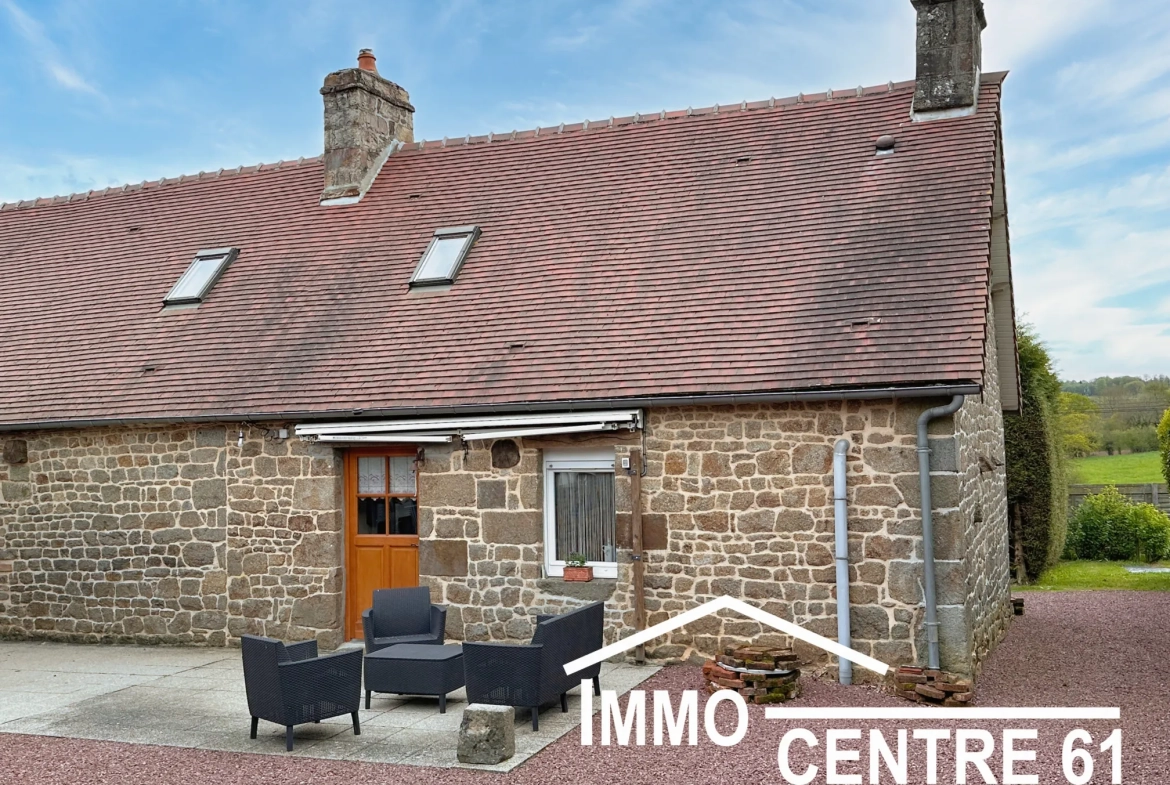 Belle maison en pierre avec dépendances sur 4178m² proche La Ferté Macé et Flers 