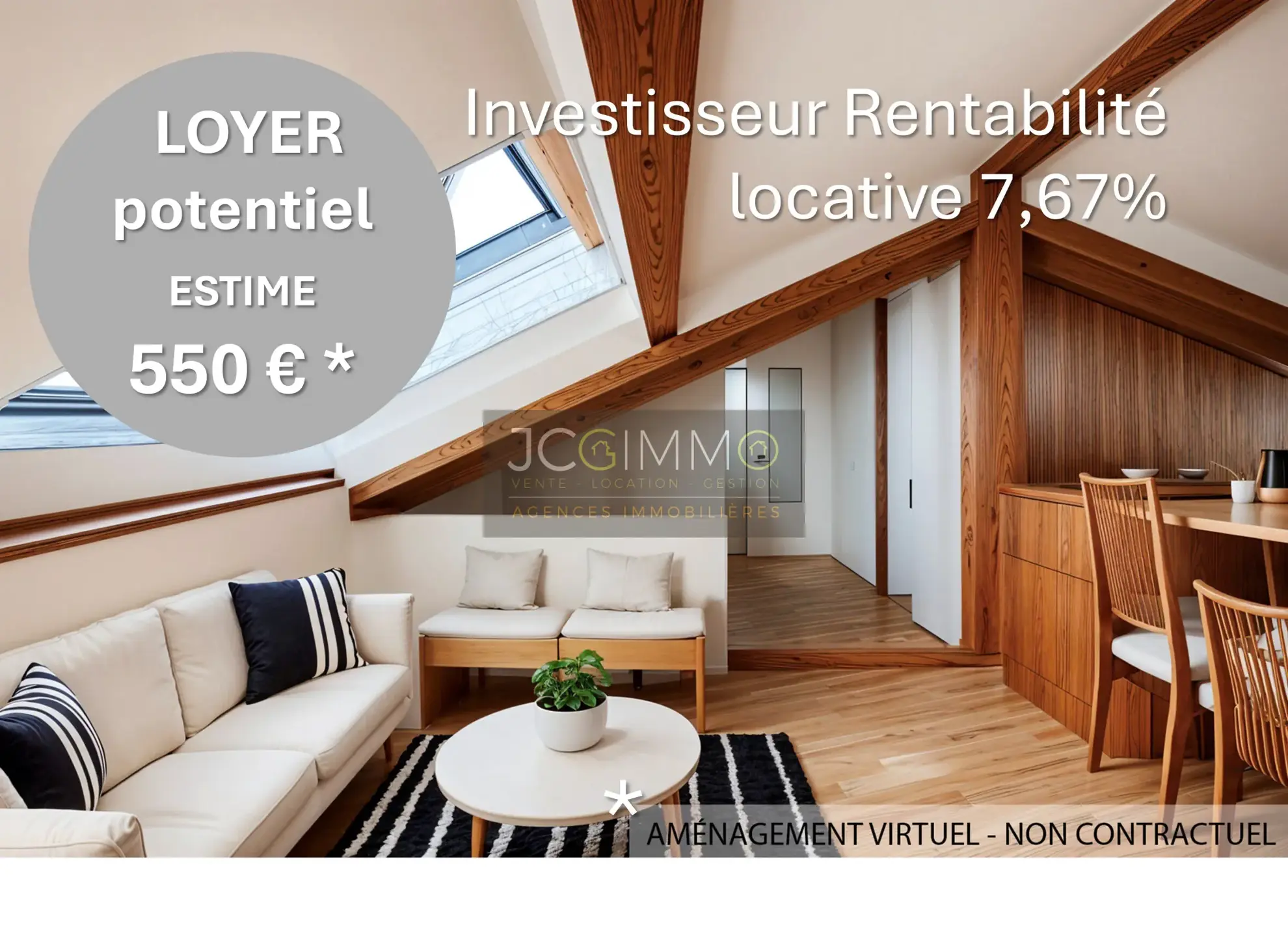 Studio de 33m² à Hyères Centre-ville - Dernier étage, emplacement privilégié 