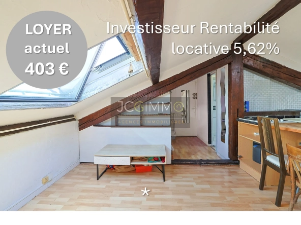 Studio de 33m² à Hyères Centre-ville - Dernier étage, emplacement privilégié 