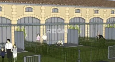 Terrain constructible viabilisé à Cavignac avec maison R+1, terrasse, jardin et parking 