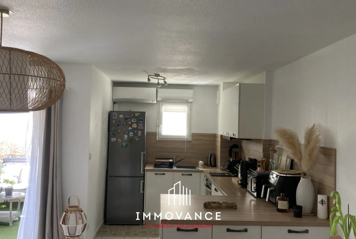 À vendre appartement T3 avec terrasse en vente à Agde, proche mer et commodités 
