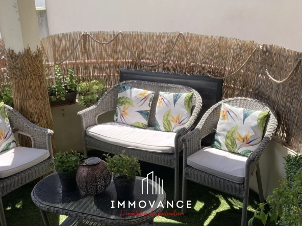À vendre appartement T3 avec terrasse en vente à Agde, proche mer et commodités 