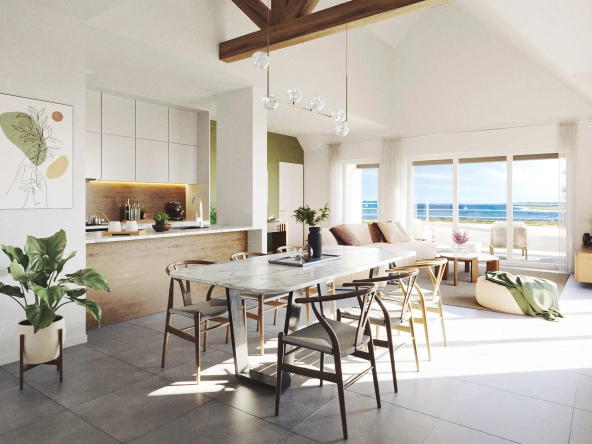 Programme immobilier neuf face mer à Perros-Guirec - T2 et studios avec vue panoramique 