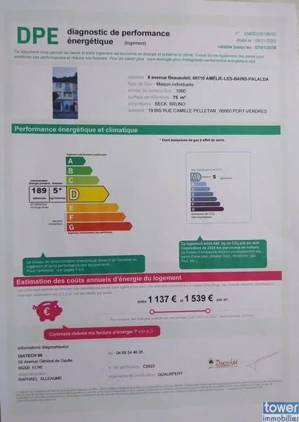 Maison 6 pièces à Amélie-les-Bains avec jardin et vue montagne - Prix attractif 