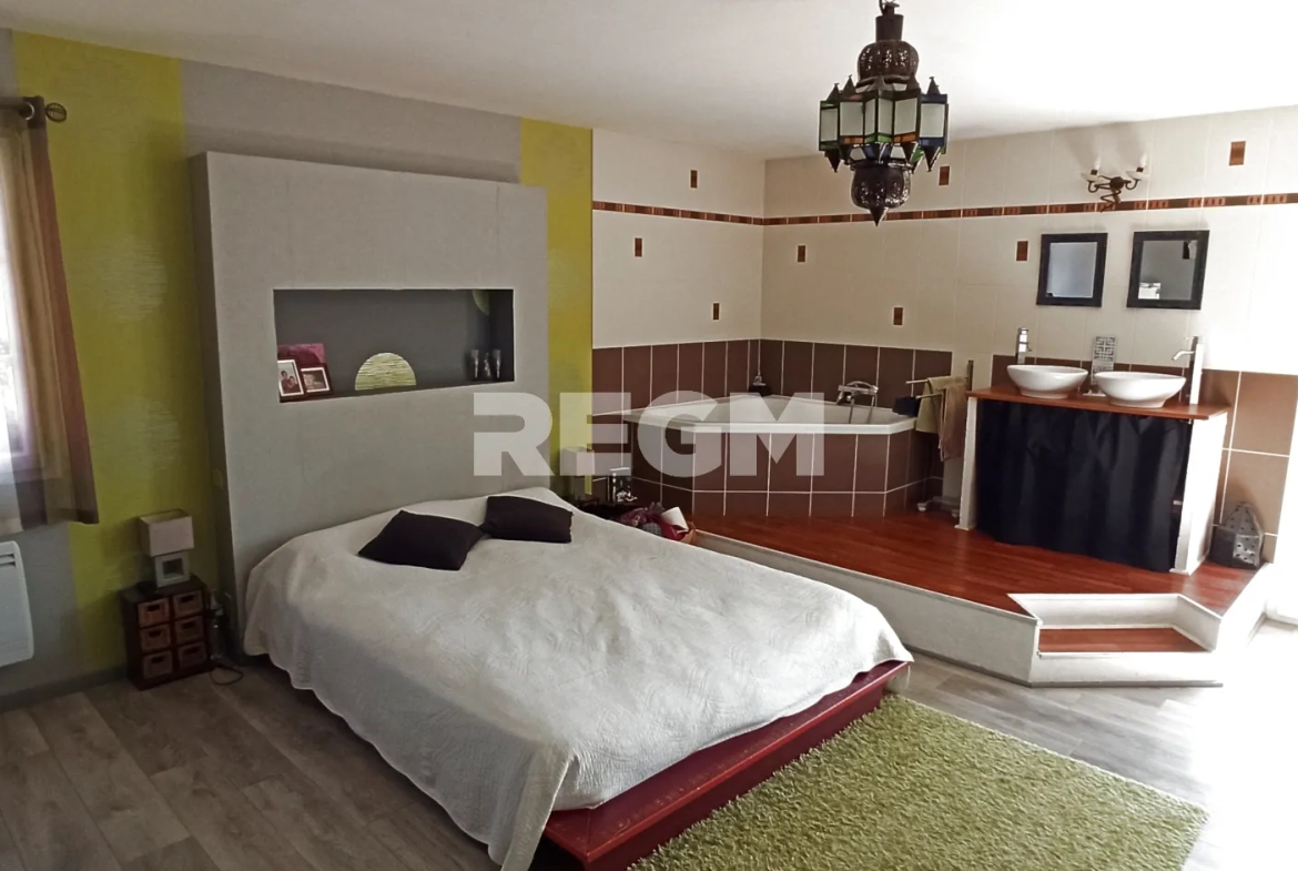 Maison de plain-pied avec piscine à Savigny en Septaine - 135m² 