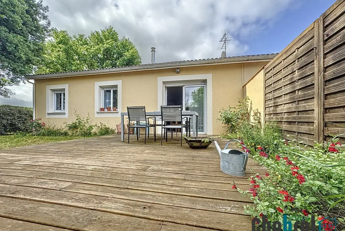 Maison de plain-pied rénovée avec jardin à Montauban 
