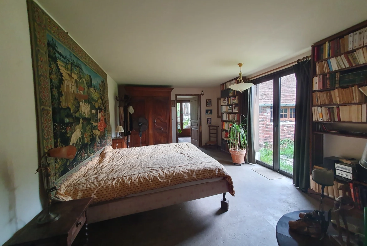 Belle maison normande à Bernay avec grand jardin et charme traditionnel 
