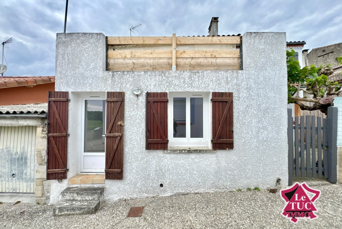 Maison de village avec terrasse à Ledat - 4 chambres, jardin, rénovée 