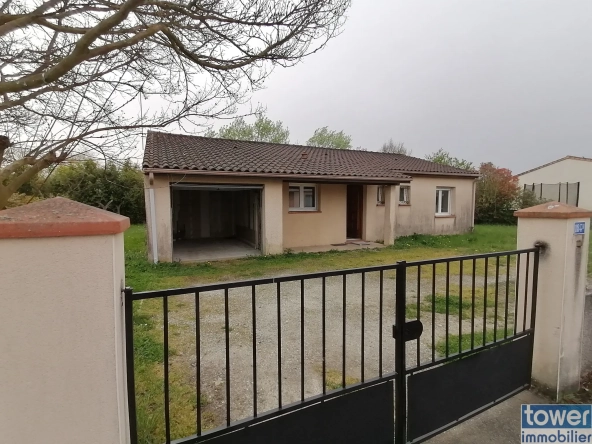 Maison T4 de 90 m² avec jardin et garage à Grisolles, calme et proche des commodités