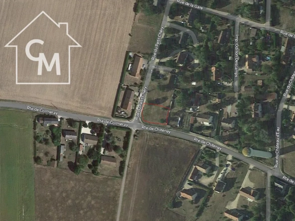 Terrain constructible non viabilisé de 675 m² à Cormeray 