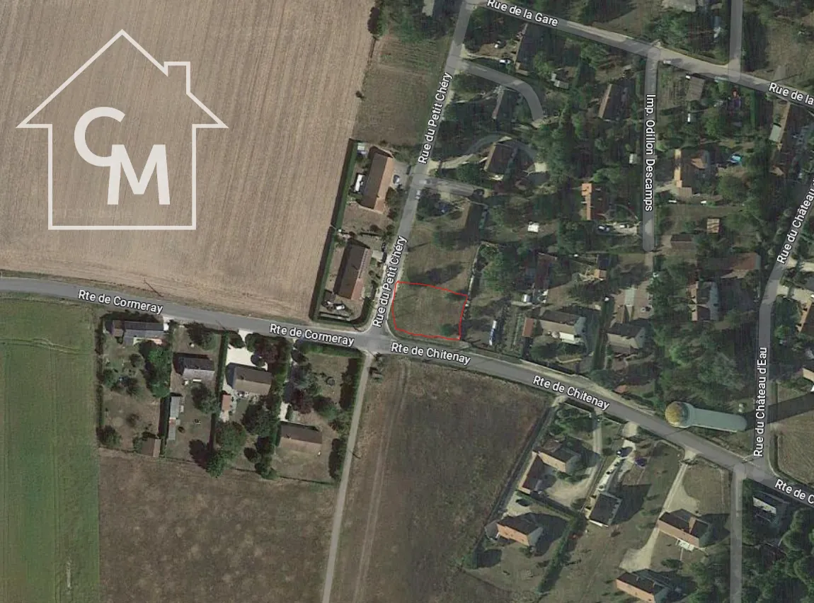 Terrain constructible non viabilisé de 675 m² à Cormeray 