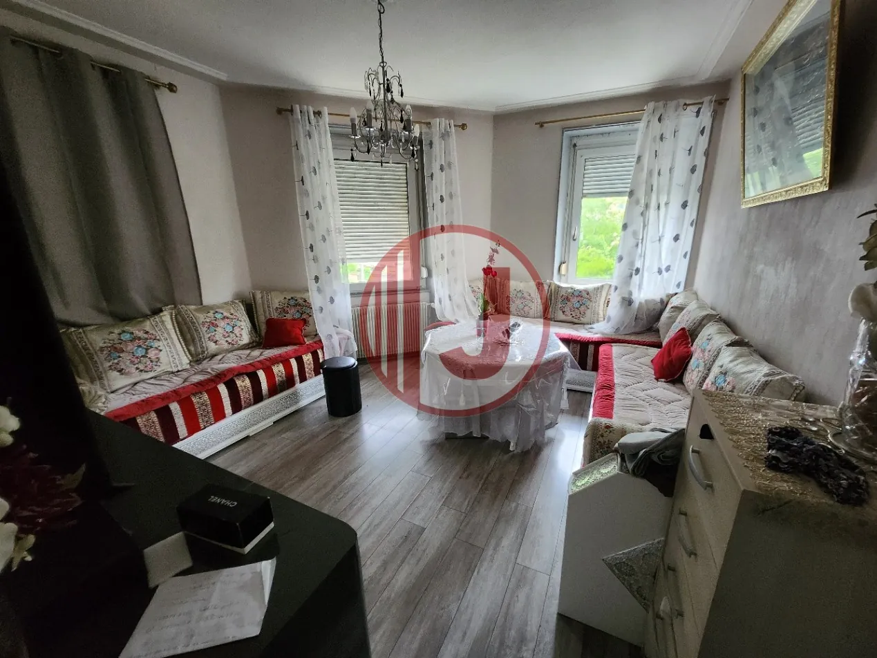 Investissement immobilier à Mulhouse : immeuble de 6 logements avec annexes et potentiel de développement 