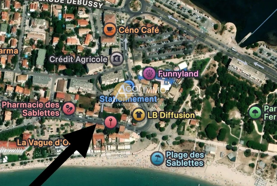 Appartements T2 avec terrasse et vue mer aux Sablettes, La Seyne-sur-Mer 
