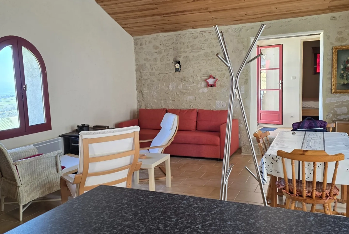 Maison de village à Laurac (11) avec terrasse, jardin et vue exceptionnelle 