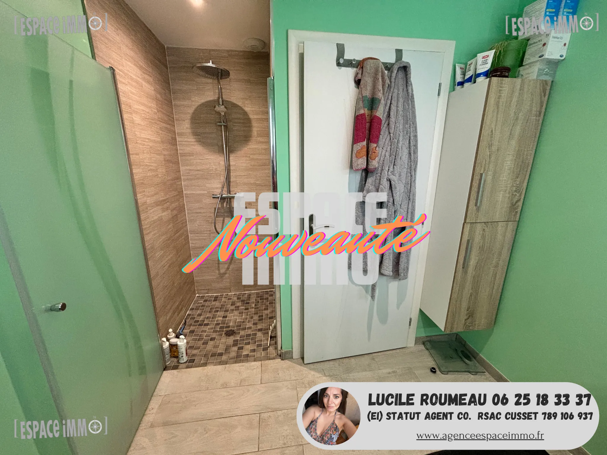 Maison moderne de plain-pied à Cusset avec garage et terrain de 720 m² 