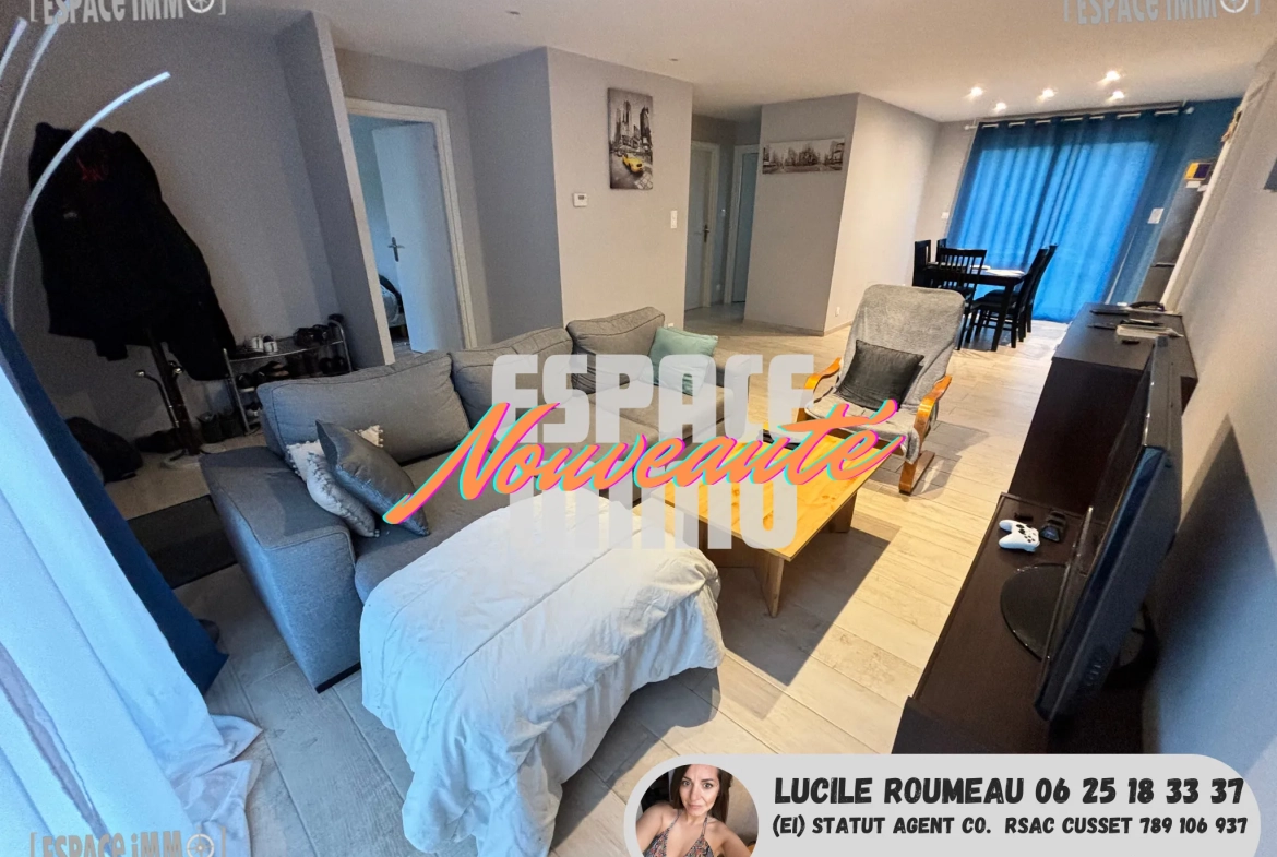 Maison moderne de plain-pied à Cusset avec garage et terrain de 720 m² 