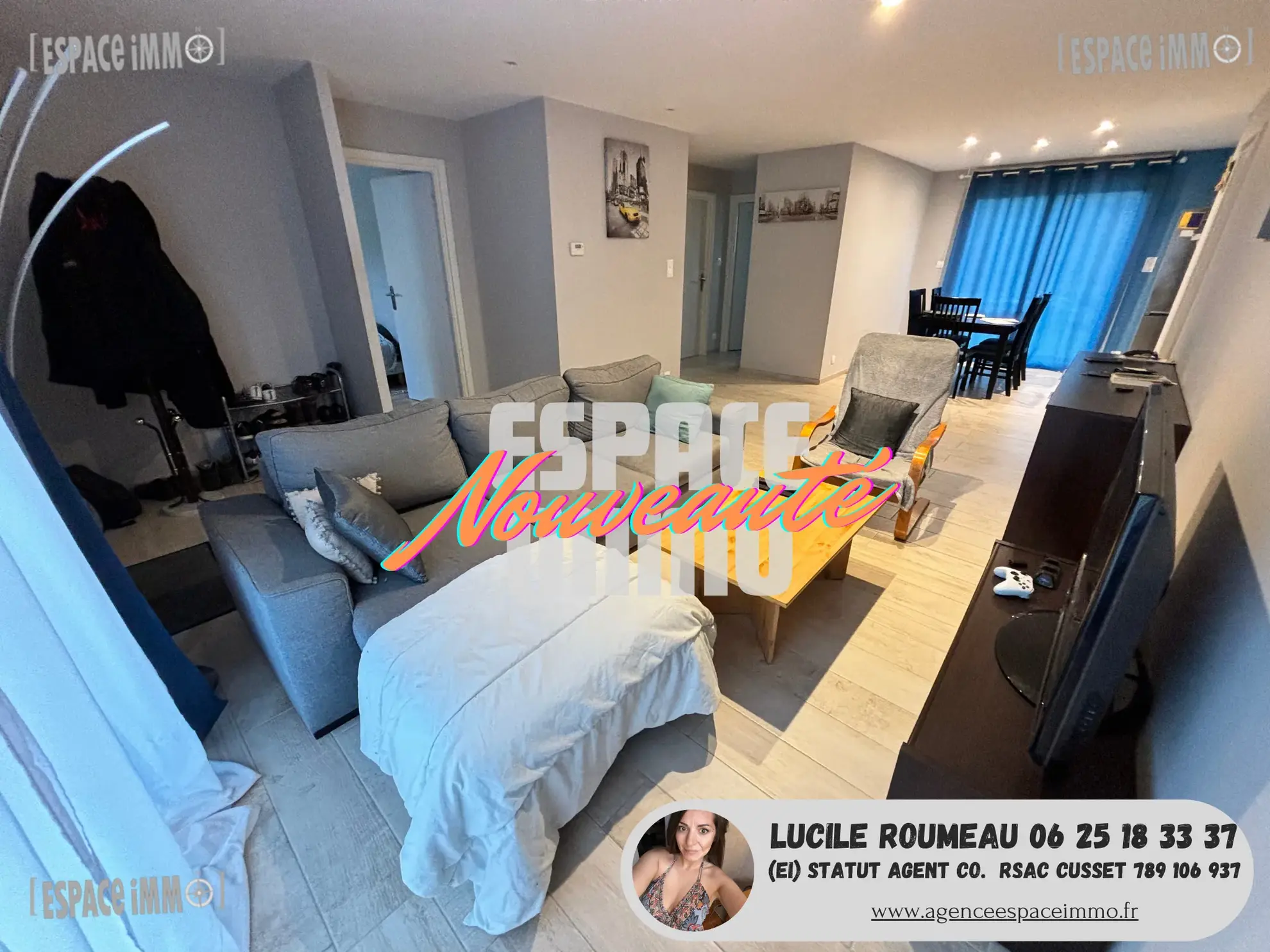 Maison moderne de plain-pied à Cusset avec garage et terrain de 720 m² 