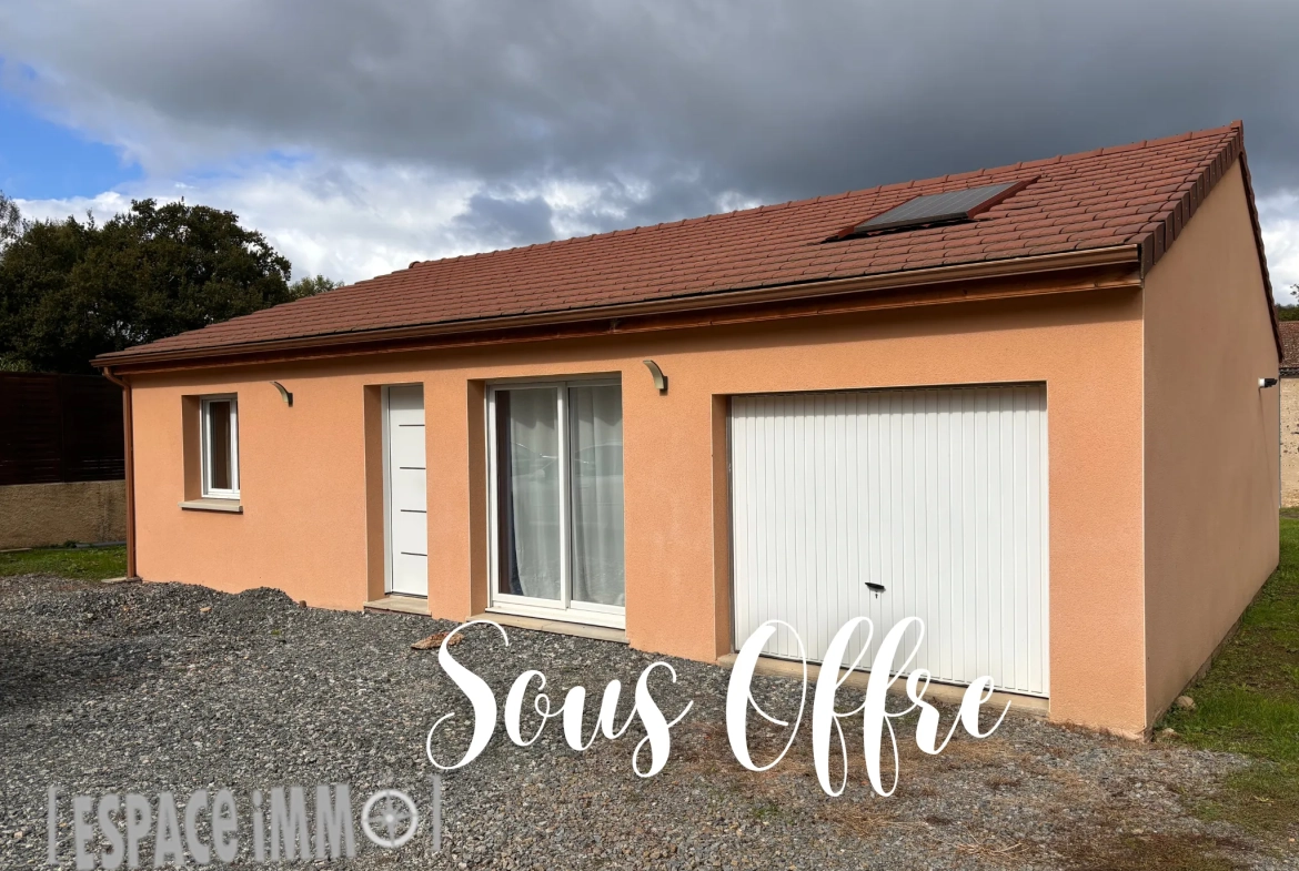 Maison moderne de plain-pied à Cusset avec garage et terrain de 720 m² 