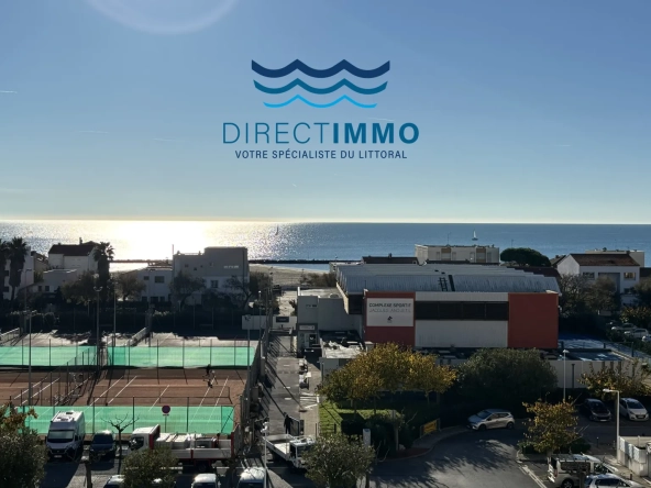 Appartement F2 avec terrasse ensoleillée et vue mer à Carnon-Plage