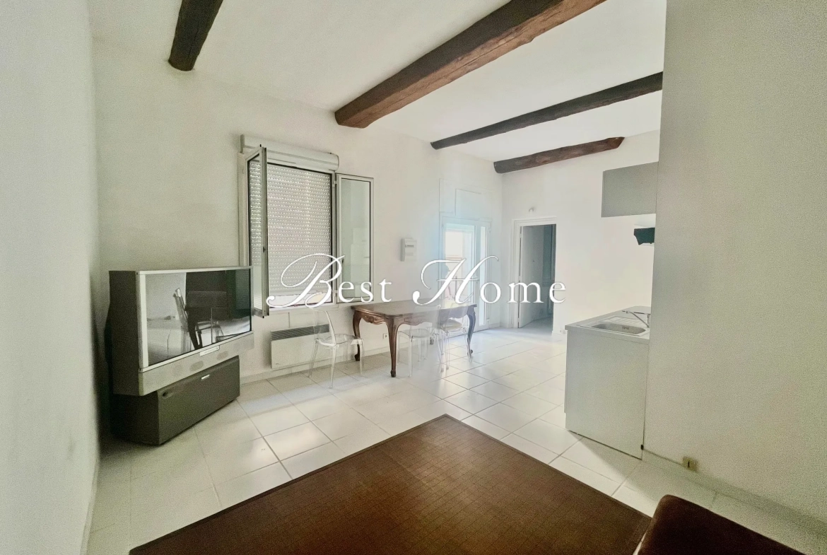 Appartement T2 à vendre à Nîmes, 48 m2 avec cave voutée, proche de la Maison Carrée 