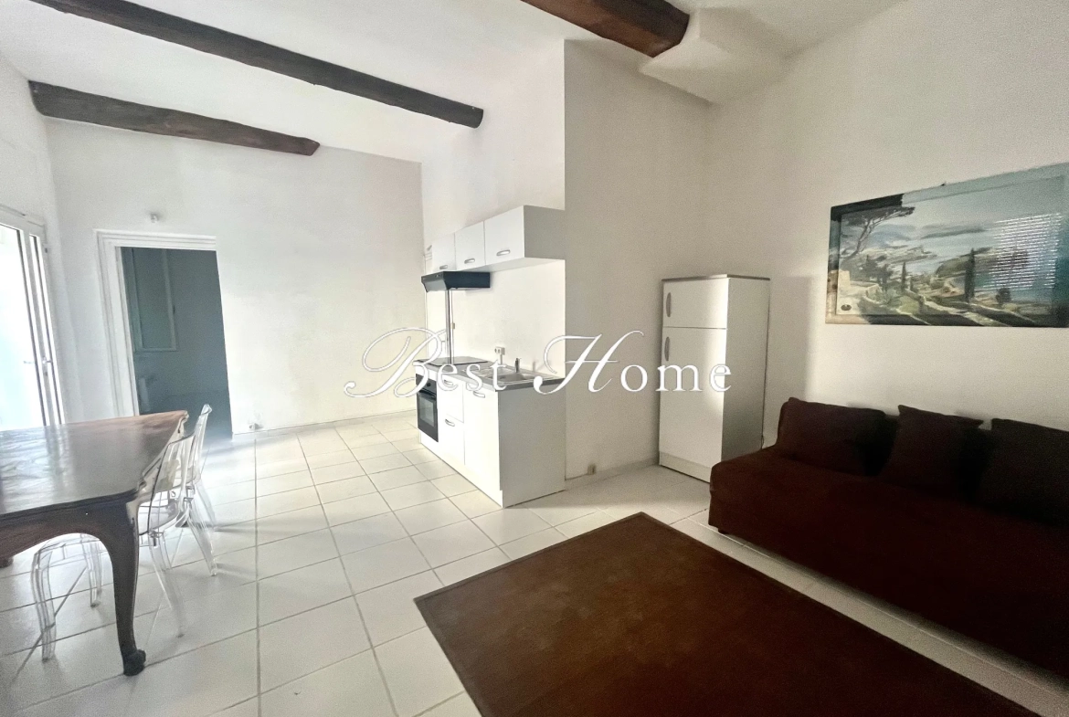 Appartement T2 à vendre à Nîmes, 48 m2 avec cave voutée, proche de la Maison Carrée 