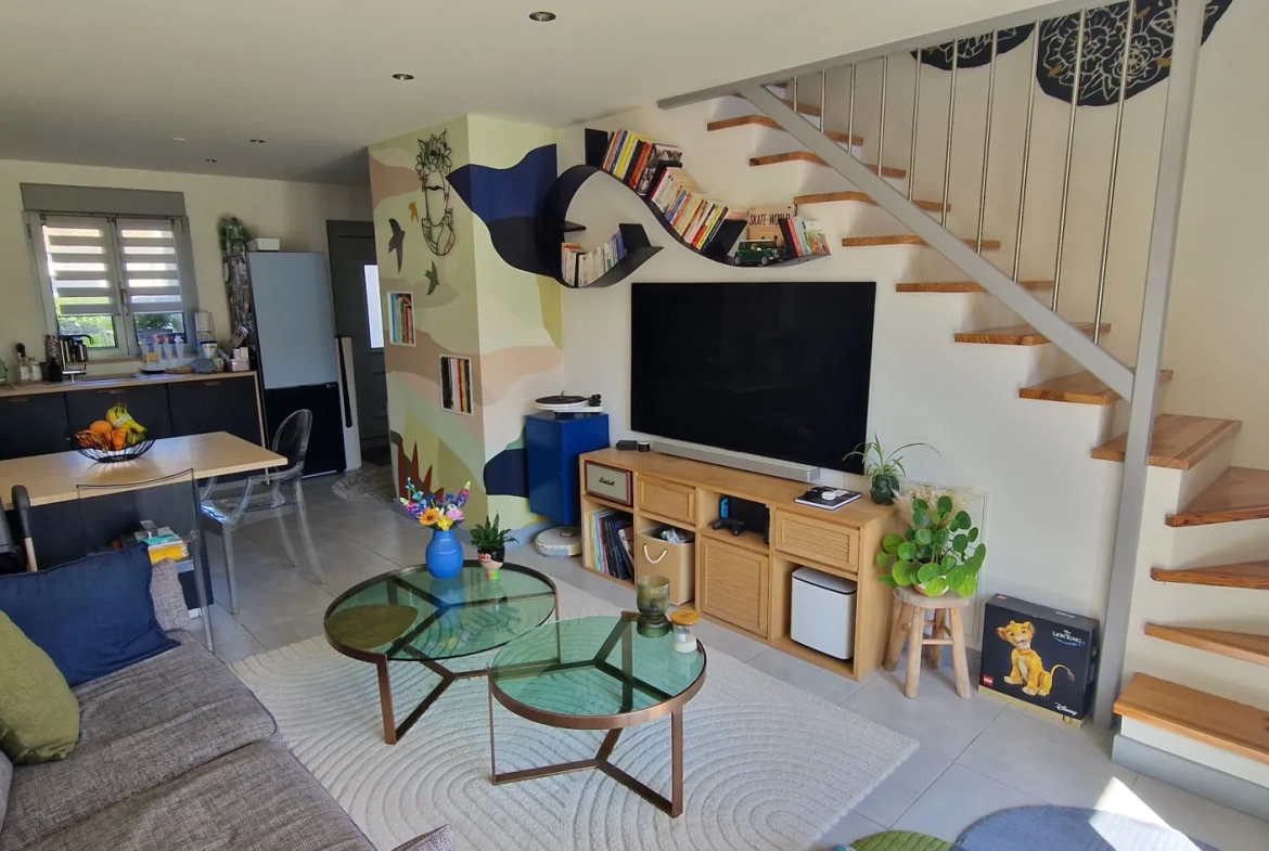 Maison moderne avec jardin à Marolles-en-Hurepoix – 2 chambres, parking privé 