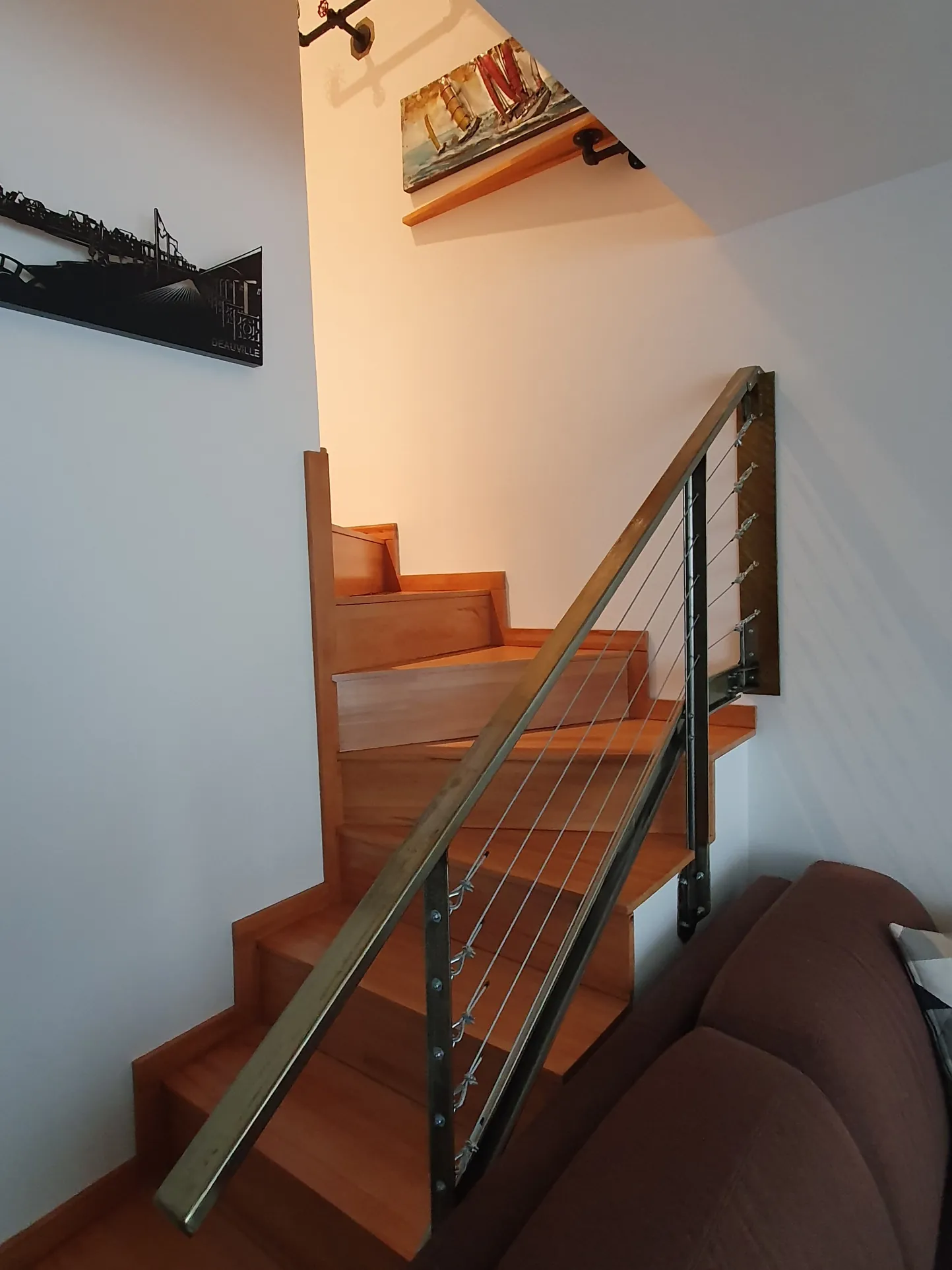 Appartement en duplex rénové avec terrasse et vue marina à Deauville 