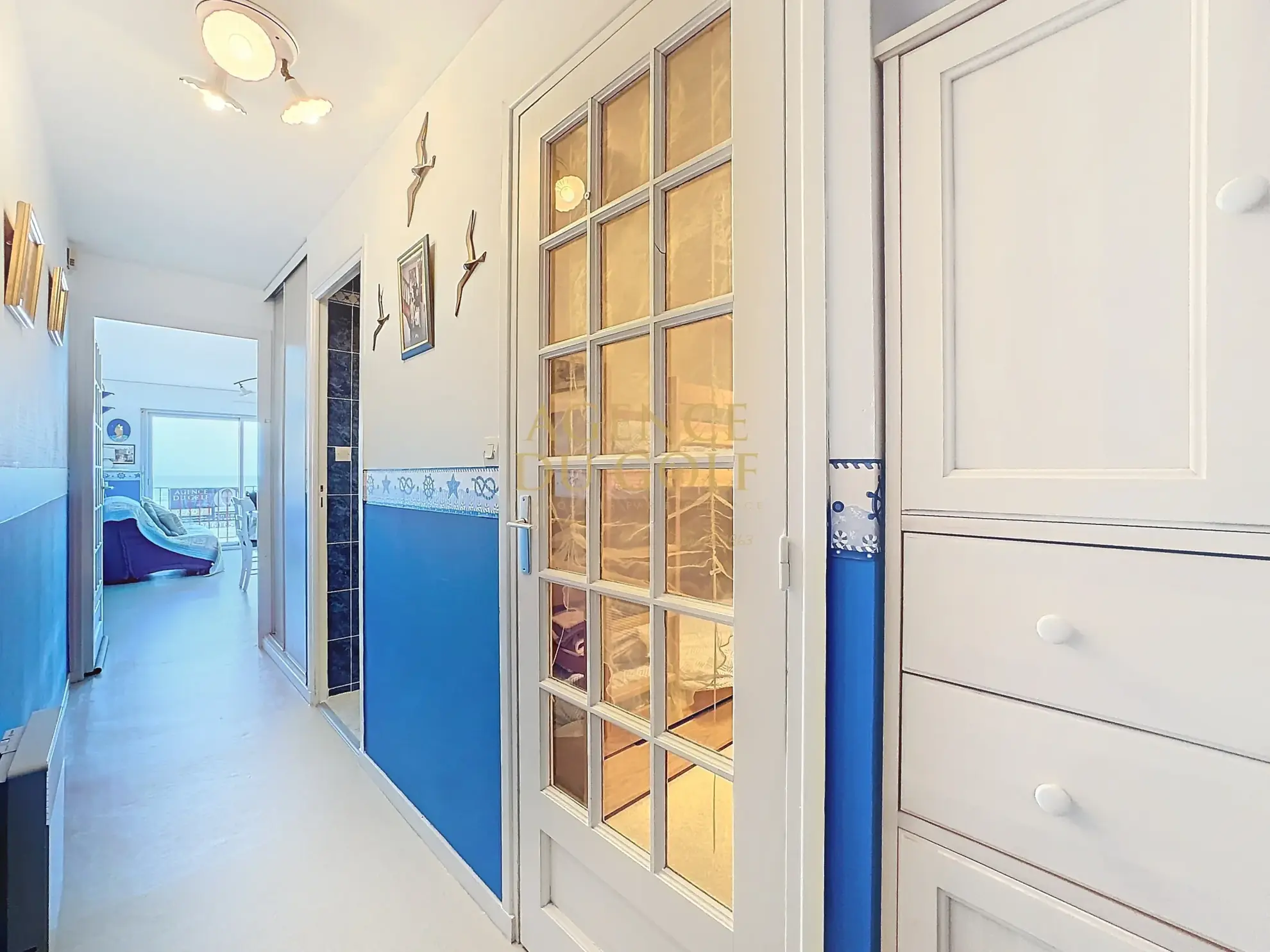 Appartement T2 en front de mer à Stella Plage avec balcon, cave et parking 