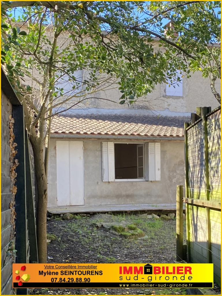 Maison à vendre au centre-ville de Langon avec jardin et terrasse