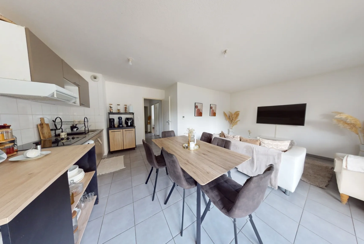 Appartement T3 de 62,59 m² à Toulouse Purpan, proche tramway et commerces 