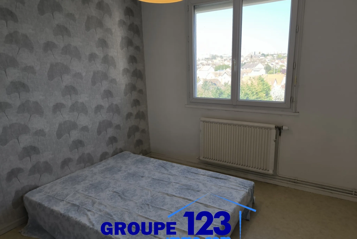 Appartement 2 chambres à Migennes – Dernier étage, parking, sécurité 