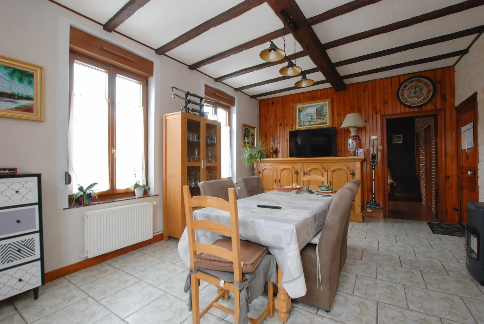 Maison de village en bon état avec jardin et 4 chambres à Colleret 