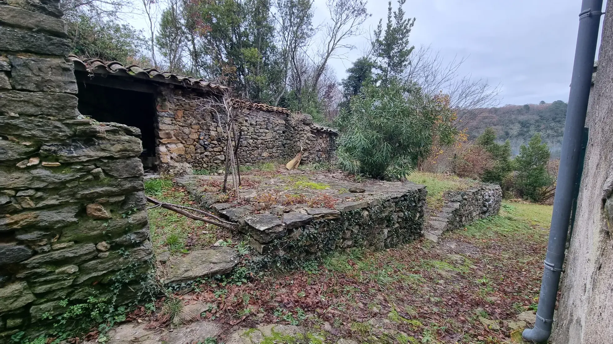 Magnanerie traditionnelle de 202 m² dans les Cévennes, terrain de 2,59 ha 