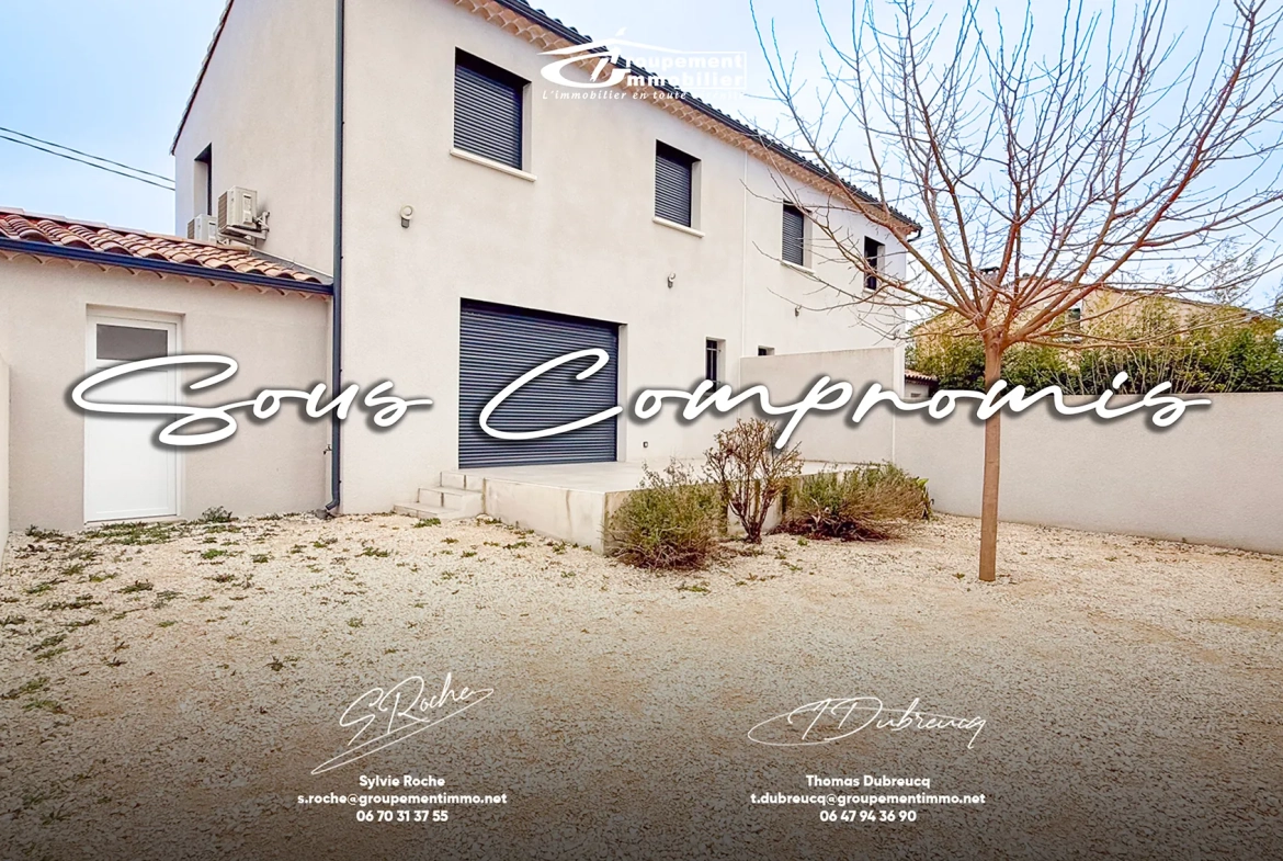Maison moderne de 94,2 m² à Camaret-sur-Aigues avec jardin et garage 