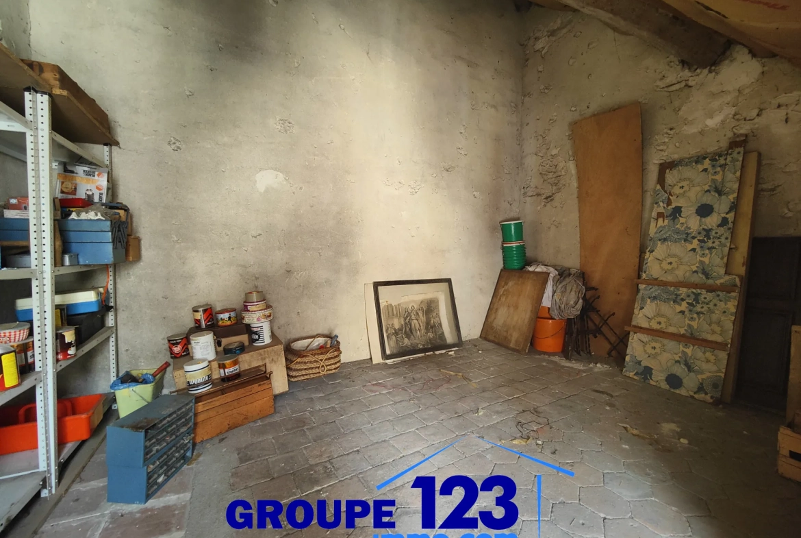 Maison avec potentiel à Brienon-sur-Armançon - Espace extérieur et travaux à prévoir 