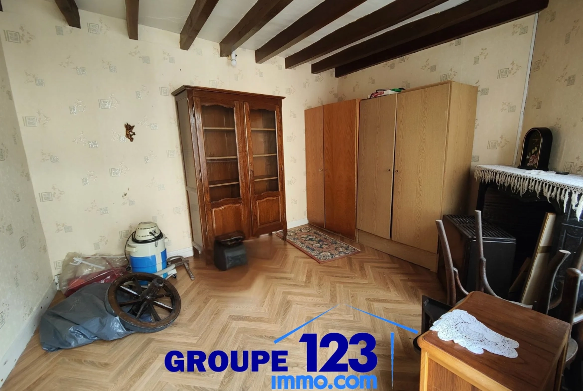 Maison avec potentiel à Brienon-sur-Armançon - Espace extérieur et travaux à prévoir 
