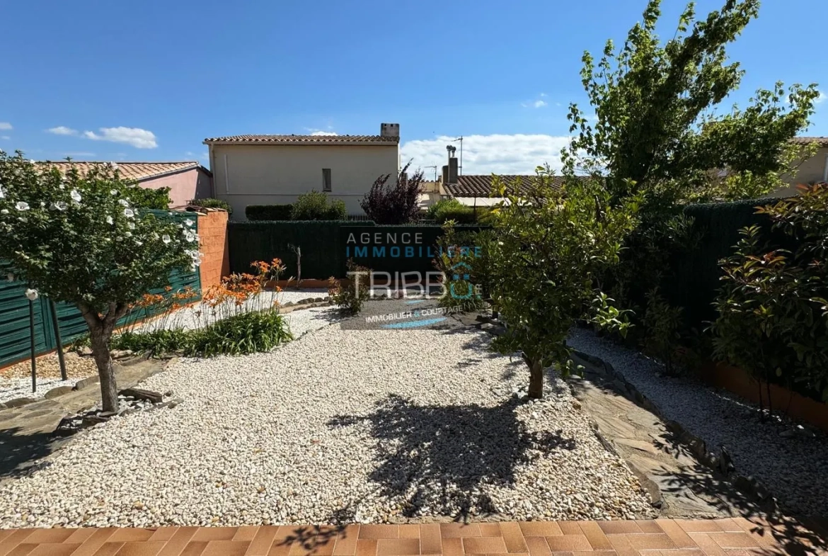 Villa 75 m² avec 3 chambres, garage et jardin à Pollestres 
