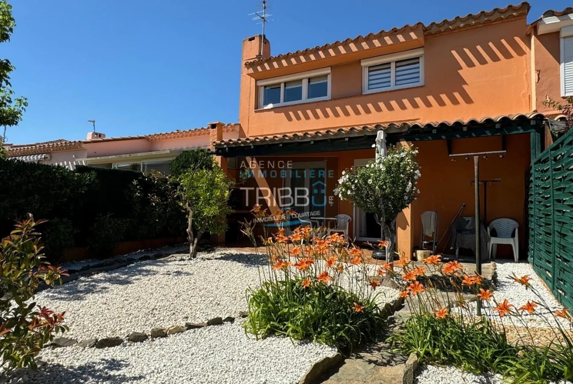 Villa 75 m² avec 3 chambres, garage et jardin à Pollestres 