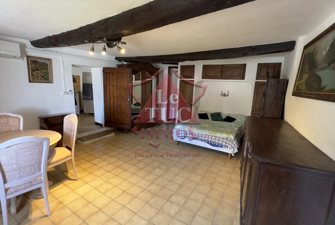 Appartement dans le centre de Cipières avec potentiel locatif et faibles charges 