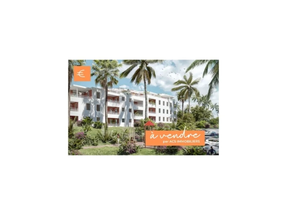 Appartement T2 neuf à Fort-de-France, résidence Eden Park avec terrasse et parking
