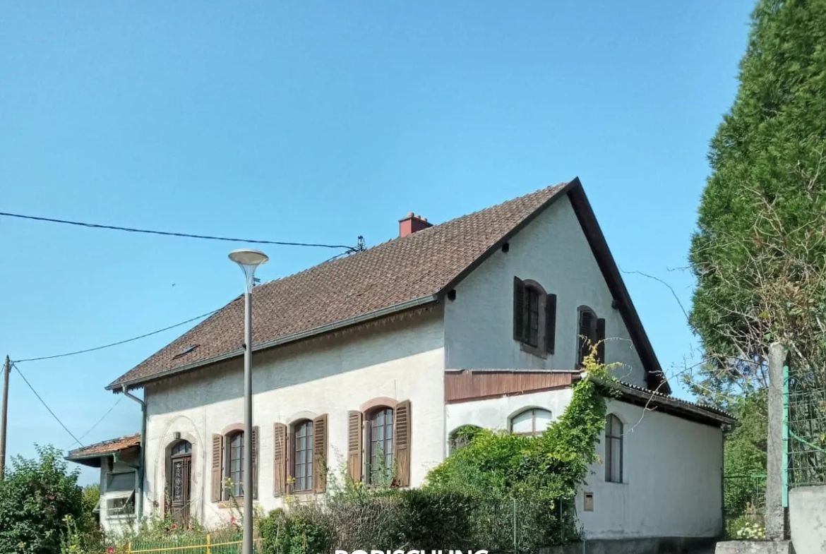 Maison de village à Muespach avec grand terrain et dépendances, à rénover 