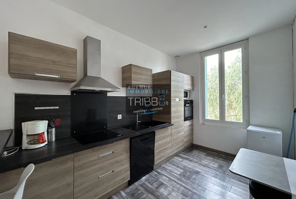 Maison de village de 59 m² avec garage et terrasses en plein sud à Saint-Féliu-d'Avall 