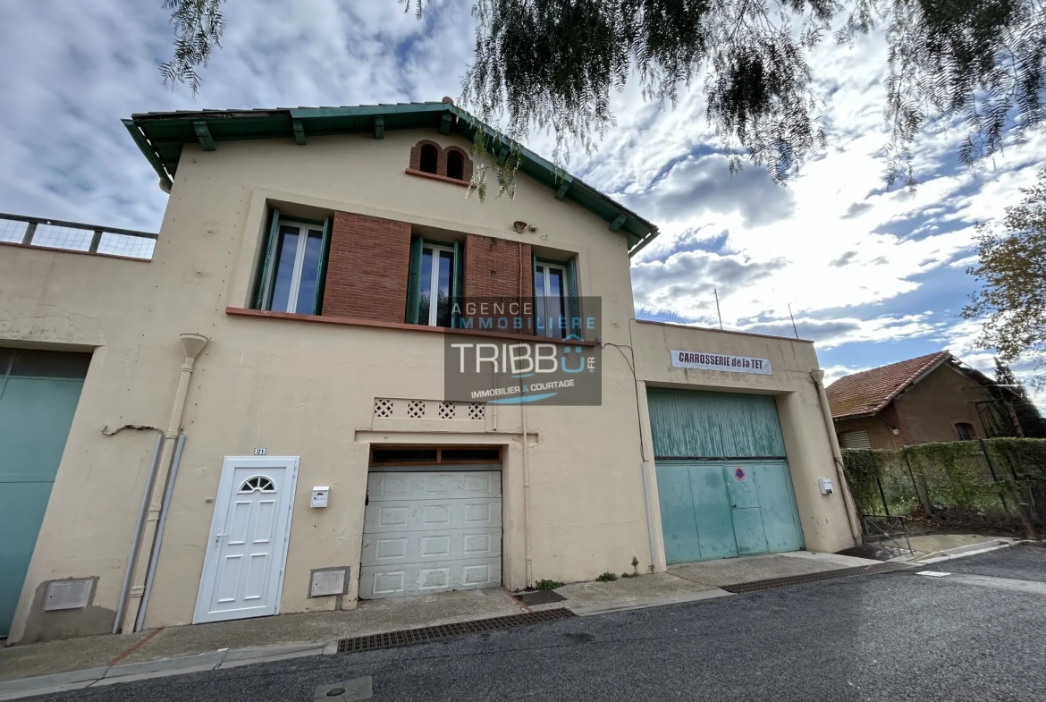 Maison de village de 59 m² avec garage et terrasses en plein sud à Saint-Féliu-d'Avall 