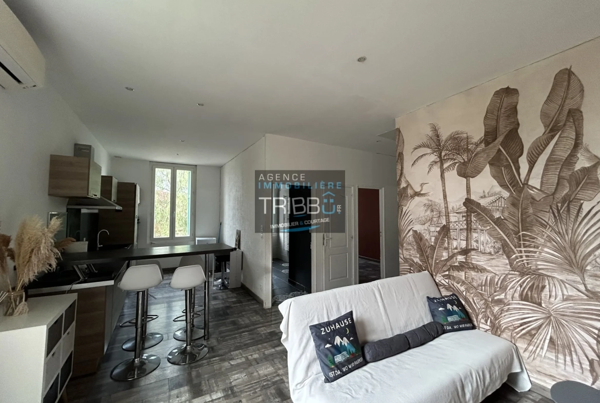 Maison de village de 59 m² avec garage et terrasses en plein sud à Saint-Féliu-d'Avall 