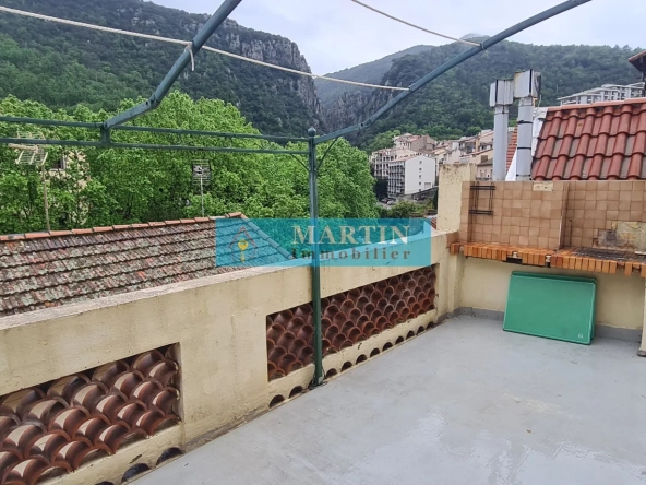 Appartement F2 avec terrasse à Amélie-les-Bains, vue montagne, proche thermes 