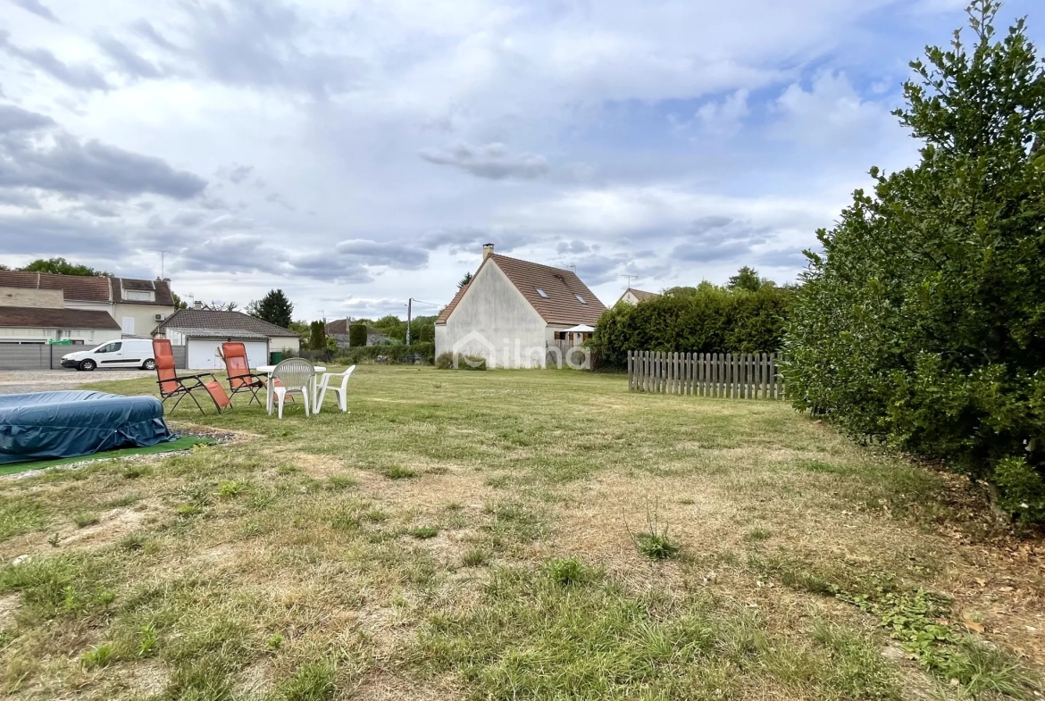 Terrain constructible viabilisé de 416 m² à Congis-sur-Thérouanne, proche de Meaux et Paris 