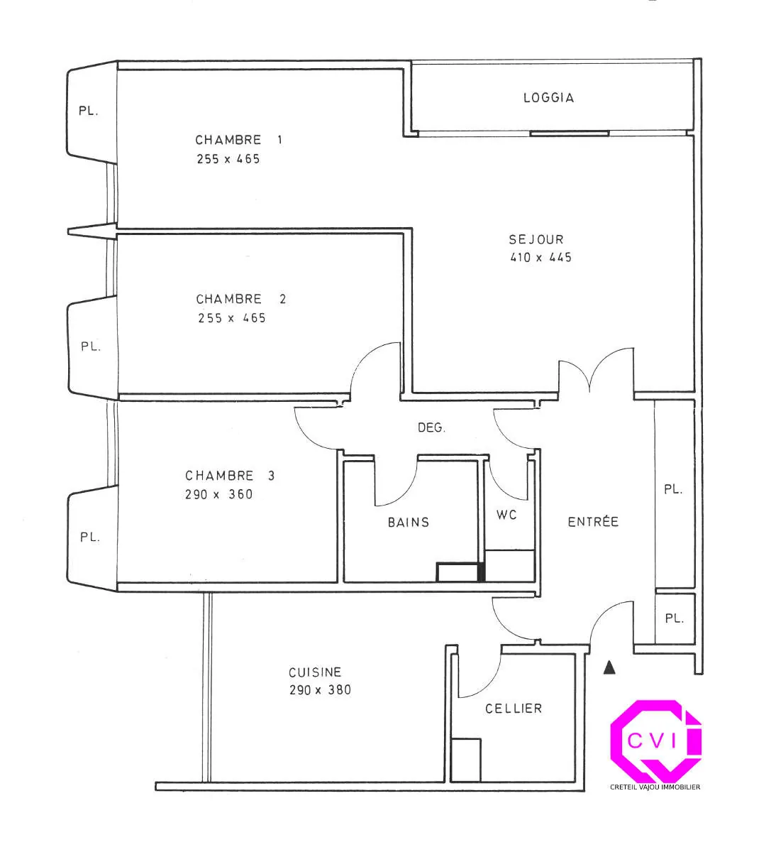 Appartement 4 pièces lumineux à vendre à Créteil près du lac et du métro 
